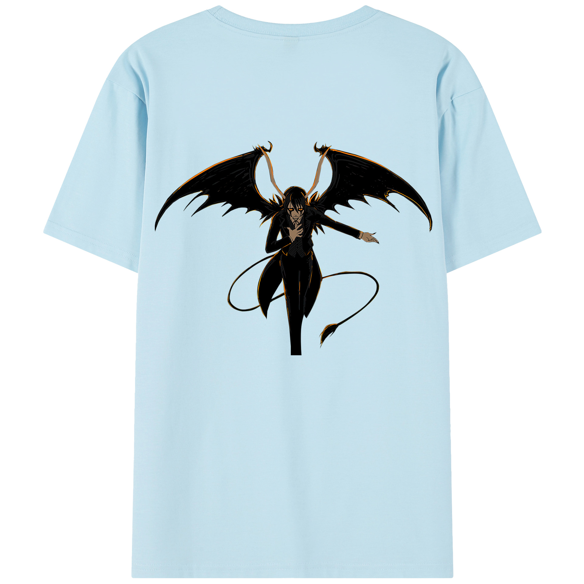 （画像用） ブリーチ ウルキオラ·シファー BLEACH Ulquiorra cifer 綿100％半袖Tシャツ（背面プリント）